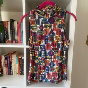 FBC Wordy Signs Mock Neck Top